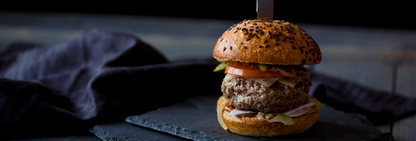 Rock your Barbecue with The Big Easy Stuffed Burger made with the OXO Good Grips Burger Press