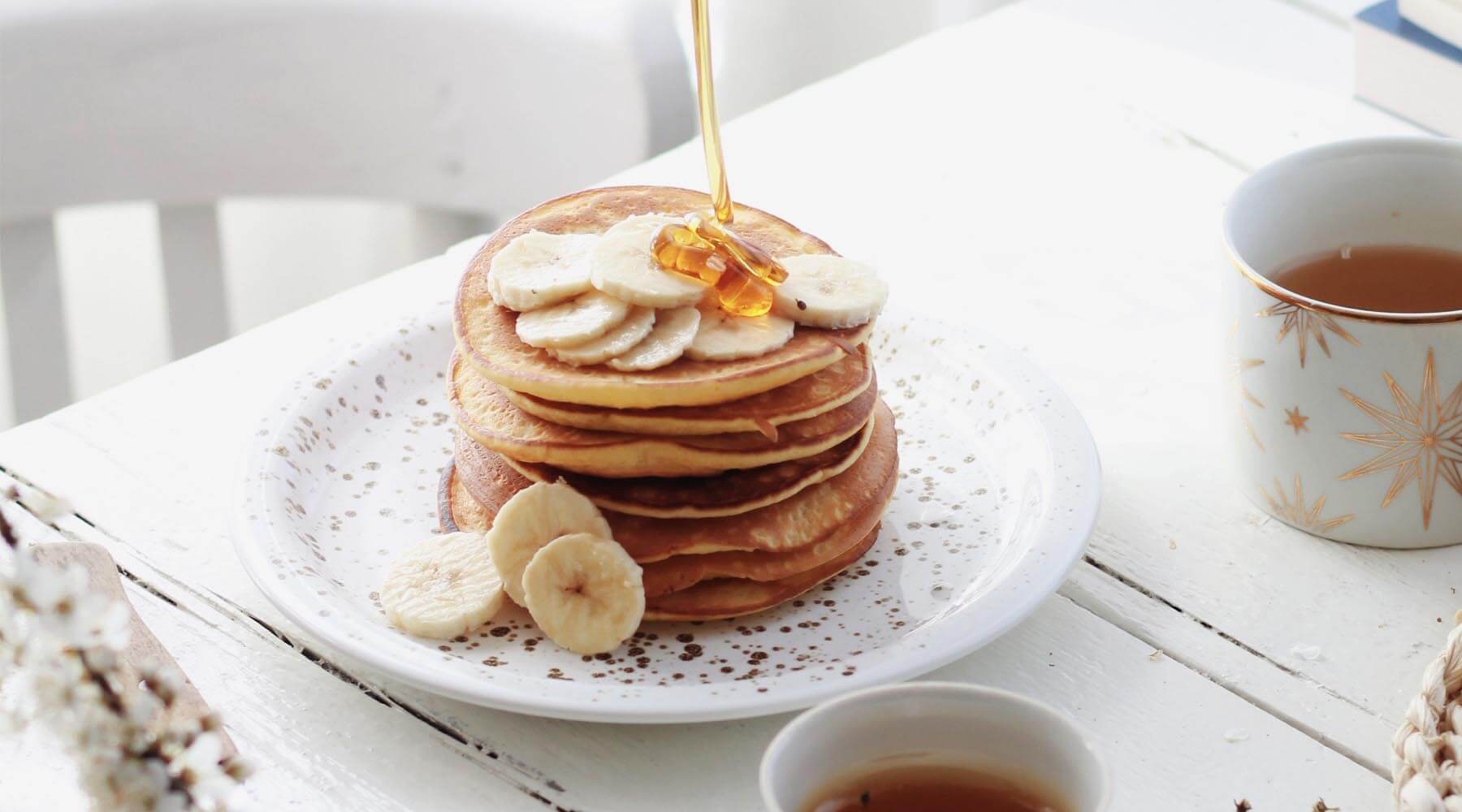 Healthy(ish) Easy Vanilla Oats Pancake Recipe - Potters Cookshop