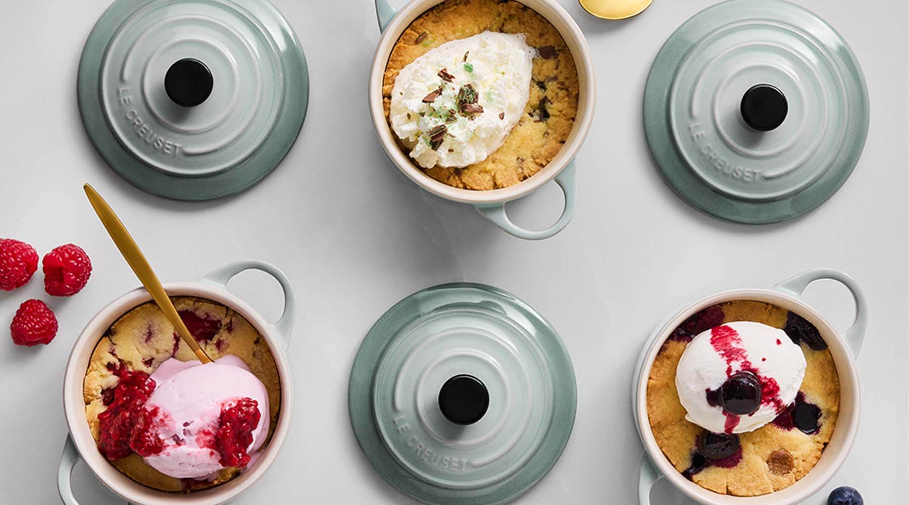 Le Creuset Mini Casserole Pot Cookie Recipe With Ice Cream – Potters Cookshop
