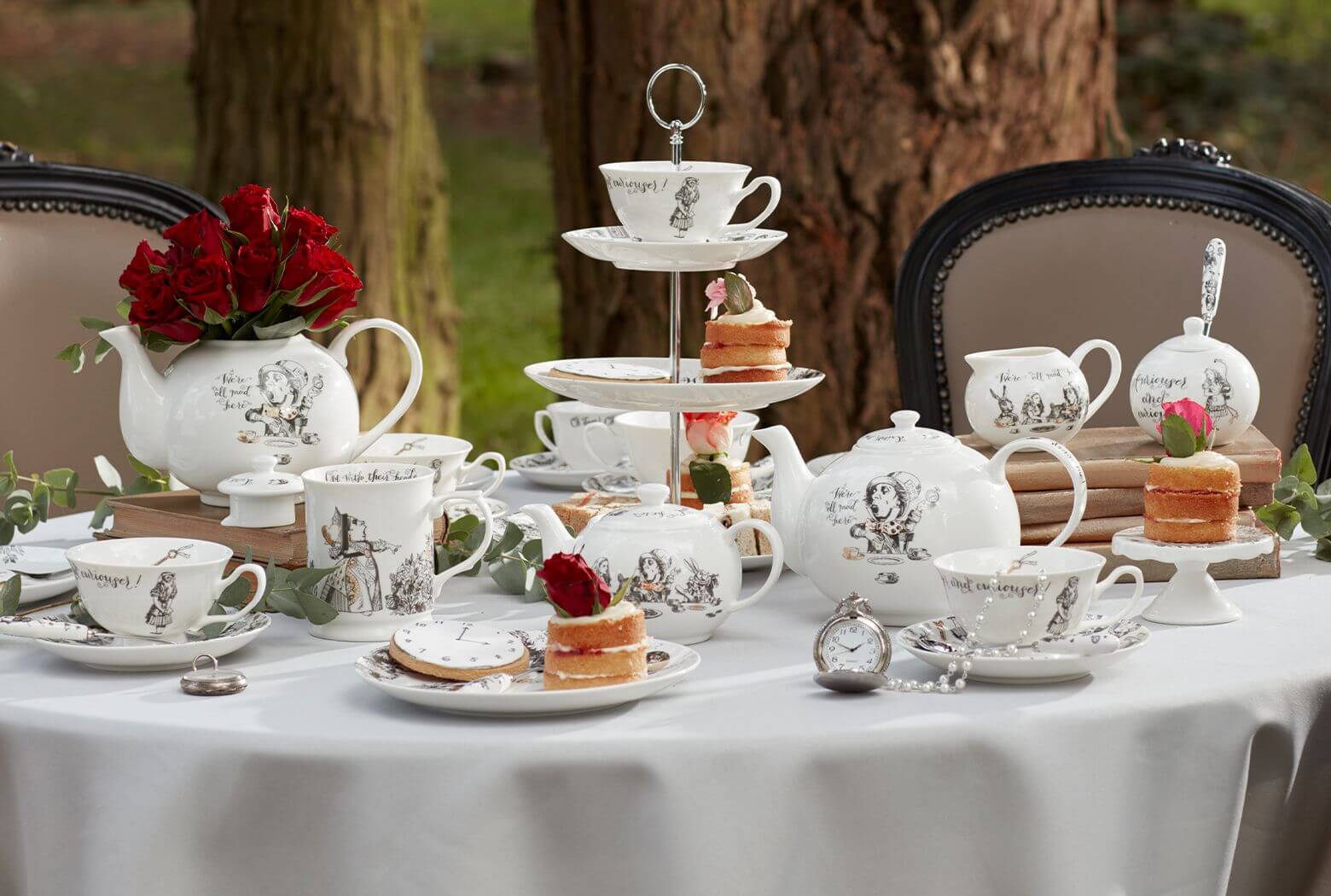 Alice in wonderland teapot clearance set