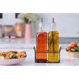 Kilner 0.3Ltr Set of 2 Oil Bottles & Metal Rack Set