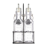 Kilner 0.3Ltr Set of 2 Oil Bottles & Metal Rack Set