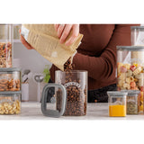 Kilner Fresh Storage Square Glass Jar - 1 Litre