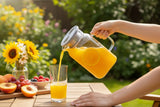 Kilner Fresh Square Glass Fridge Jug - 1.2 Litre