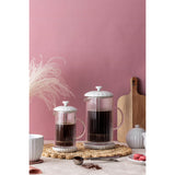 Price & Kensington 350ml Luxe Cafetière With Coffee Scoop - White