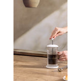 Price & Kensington 350ml Luxe Cafetière With Coffee Scoop - White