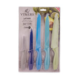 Viners Latimer 5-Piece Knife Set With Soft Touch Handles