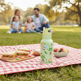 Viners Jungle 350ml Childrens Flip Straw Water Bottle