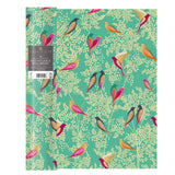 Sara Miller London 3 Metre Recyclable Gift Wrap Roll - Birds - Green