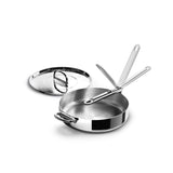 Joseph Joseph Space 28cm Folding Handle Saute Pan with Lid - Stainless Steel