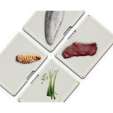 Joseph Joseph 4-Piece Stainless Steel Folio™ Chopping Board Set - Stone