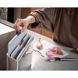 Joseph Joseph 4-Piece Stainless Steel Folio™ Chopping Board Set - Stone