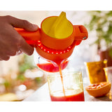 Joseph Joseph JuiceMax™ Dual-Action Citrus Press with Measuring Cup - Orange