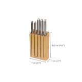 Joseph Joseph Elevate Steel 5-Piece Knife Set with Bamboo Block