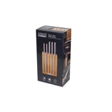 Joseph Joseph Elevate Steel 5-Piece Knife Set with Bamboo Block