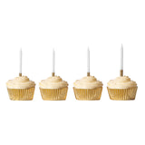 Tala Gold Glitter Candles with Holders - Pack of 24