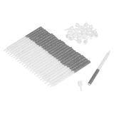 Tala Silver Glitter Candles with Holders - Pack of 24