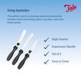 Tala Stainless Steel Cake Decorating Spatulas - Set of 3