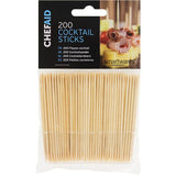 Chef Aid Wooden Cocktail Sticks - Pack of 200