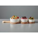 Denby James Martin 4-Piece Paddle Serving Set With Bowls