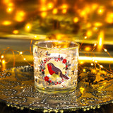 Tipperary LED Candle Jar - Christmas Robin