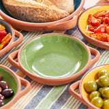 Dexam Sintra Large Glazed Terracotta Tapas Dish - Green