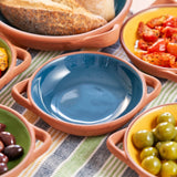 Dexam Sintra Large Glazed Terracotta Tapas Dish - Ink Blue