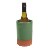 Dexam Sintra Glazed Terracotta Wine Cooler - Green