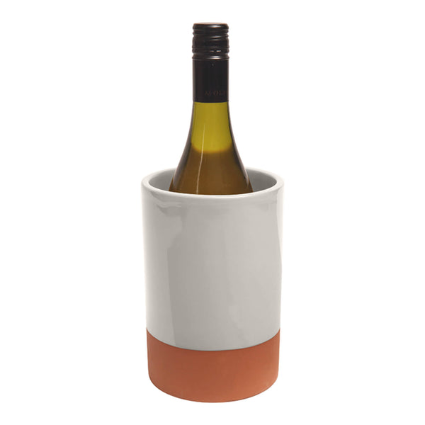 Dexam Sintra Glazed Terracotta Wine Cooler - Stone