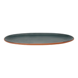Dexam Sintra Glazed Terracotta 47.5cm x 20.5cm Oval Serving Platter - Ink Blue