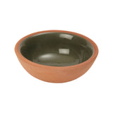 Dexam Sintra Glazed Terracotta 7cm Pinch Pot - Olive Green