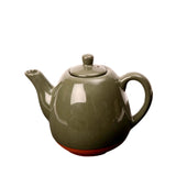 Dexam Sintra Glazed 800ml Terracotta Teapot - Olive Green
