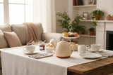 Dexam Sintra Glazed 1200ml Terracotta Teapot - Stone
