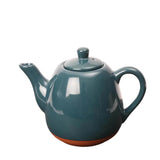 Dexam Sintra Glazed 1200ml Terracotta Teapot - Ink Blue