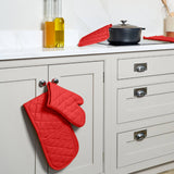 Dexam Love Colour Cotton Double Oven Gloves - Scarlet