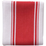 Dexam Love Colour Cotton Striped Tea Towel - Scarlet