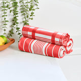 Dexam Love Colour Set of 3 Extra Large Tea Towels - Scarlet