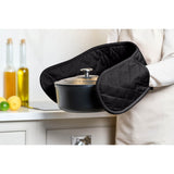 Dexam Love Colour Cotton Double Oven Gloves - True Black