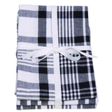 Dexam Love Colour Set of 3 Extra Large Tea Towels - True Black