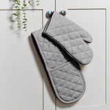 Dexam Love Colour Cotton Double Oven Gloves - Slate Grey