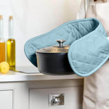 Dexam Love Colour Cotton Double Oven Gloves - Duck Egg