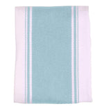 Dexam Love Colour Cotton Striped Tea Towel - Duck Egg