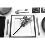 Grunwerg Windsor Stainless Steel 16-Piece Cutlery Set - Black Finish