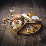 Denby James Martin 3-Tier Round Wooden 4-Piece Cheese Board Set