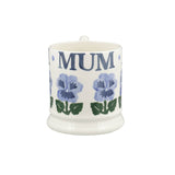 Emma Bridgewater Half Pint Mug - Blue Pansies - Mum