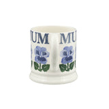 Emma Bridgewater Half Pint Mug - Blue Pansies - Mum
