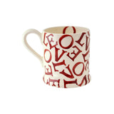 Emma Bridgewater Half Pint Mug - L.O.V.E - Polka Red
