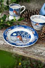 Emma Bridgewater 22cm Christmas Medium Dinner Plate - Midnight Roblin