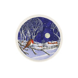 Emma Bridgewater Christmas 28cm Flat Serving Platter - Midnight Robin