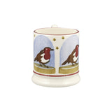 Emma Bridgewater Festive Half Pint Mug - Robin Snow Globe